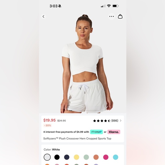 Halara micro crop top - Picture 3 of 5